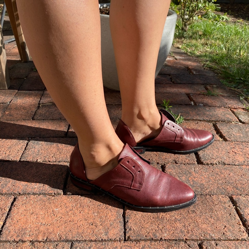 Freda Salvador WIT D’orsay ox blood oxfords